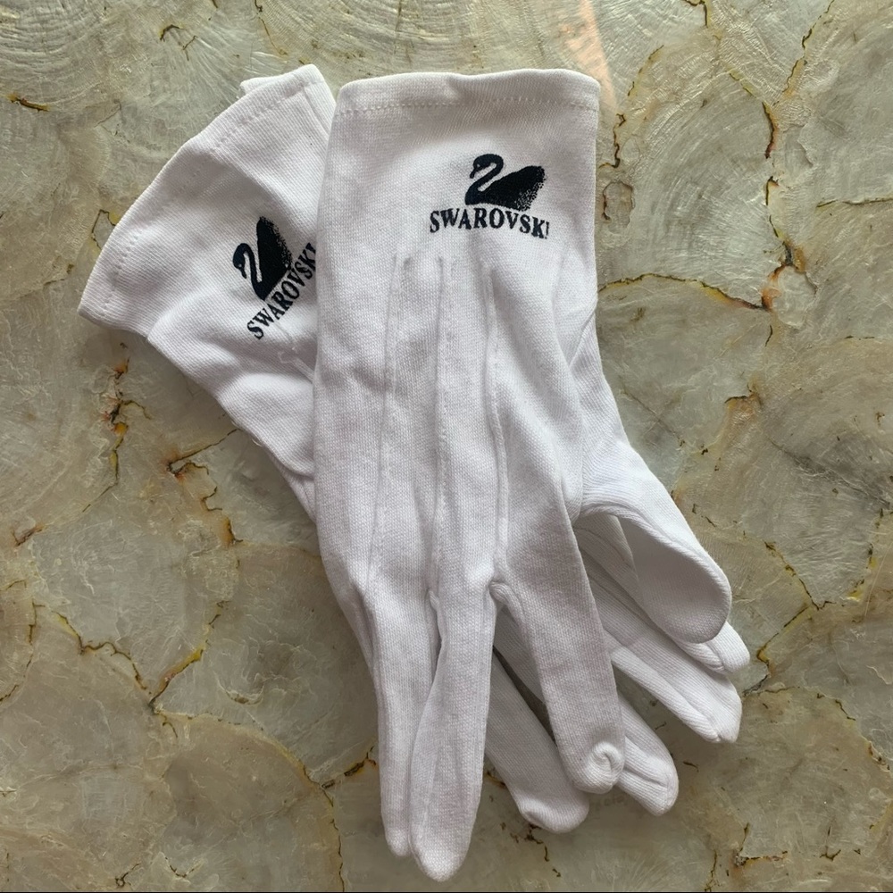 Original Swarovski White Gloves for handling your crystal